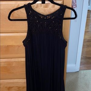 LOFT black sun dress